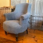 Fauteuil Damesstoel Stoel Biedermeier 1880 Frans Antiek thumbnail 11