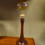 Vintage Lampenvoet Lamp Schemerlamp Tafellamp Hout thumbnail 4