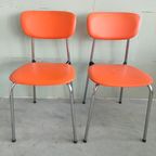 Brabantia Buisstoelen Oranje Jaren 70 thumbnail 2