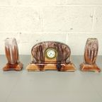 Porseleinen Art Deco Klokstel thumbnail 6