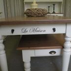Prachtige Witte Landelijke Ronde Eettafel 100 Cm thumbnail 21