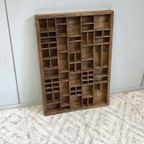 Brocante Letterbak Vintage Hout thumbnail 4