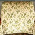 Vintage Clubfauteuils – Velours Bladmotief – Jaren 60 thumbnail 3