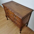 Vintage Queen Ann Ladekastje Ladekast, Commode Dressoir Badkamermeubel 003 thumbnail 9