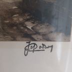 Jef Codron 'sérénité'. Gesigneerde Litho 115/350 thumbnail 9