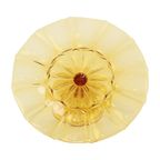 Art Deco Amber Oranje Taartschotel Gebak Schaal Depression Glass thumbnail 10