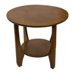 Art Deco Plantentafeltje Bijzettafeltje Eikenhouten Jaren 50 thumbnail 7