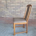 Vintage Set Van 4 Teakhouten Stoelen thumbnail 7