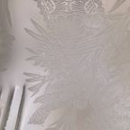 Antieke Hanglamp Met Matglas En Messing Ketting En Plafondplaat - Reliving thumbnail 8