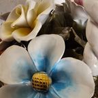 Bassano Ceramics Basket With Flowers, Italy 1950s thumbnail 22