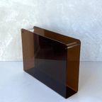 Jaren 70 Lectuurbak Plexiglas Vintage Tijdschriftenrek Retro thumbnail 2