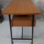 Vintage Bureau Laptop Tafel Smal Bureautje Kinderbureau Balie Werktafel Toonbank thumbnail 6