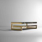 Messing G-tafel In Regency Stijl Van Belgochrom Uit 1970 thumbnail 2