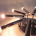 Verchroomde Sciolari Plafondlamp Met 10 Lichtpunten, Boulanger, Jaren 60 thumbnail 12