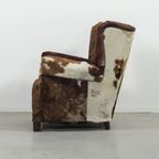 Art Deco Armchair In Cow Skin thumbnail 17