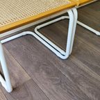 2 Beuken Cesca Stoelen Wit Buisframe Marcel Breuer thumbnail 16