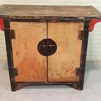 Vintage Antieke Oosters Aziatisch Kastje Wandmeuble thumbnail 12