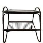 Vintage Rotan Bijzettafel / Sidetable / Plantentafel thumbnail 2