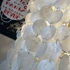 Vintage Capiz Schelpen Hanglamp Xxxl Parelmoer 60’S thumbnail 8