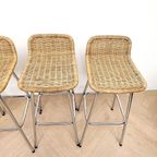 Vintage Rotan Rieten Buisframe Barkrukken Rohé Noordwolde thumbnail 8