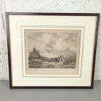 Clerman - Lithografie - Scheveningen Ca. 1830 thumbnail 3