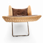 2 X Weighty Rattan Lounge Chair 1990s thumbnail 11