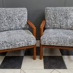 Set Of Two Grey Easy Chairs 1960S thumbnail 5