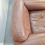 Vintage Set Of 2 De Sede Ds 101 Fauteuil Dik Bruin Leer ’70 thumbnail 23