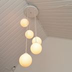 Vintage Cascade Hanglamp Met Wit Glazen Bollen, Minimalistisch Jaren 80 thumbnail 21