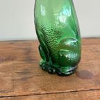 Vintage Empoli Glazen Hond Karaf Met Stop, Italië, Jaren thumbnail 11