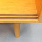 Deense Vitrinekast Rookglazen Deuren Blond Eiken thumbnail 9