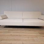 Rolf Benz 310 - 4 Zits Bank + Hocker - Crème - Showroomstaat thumbnail 15