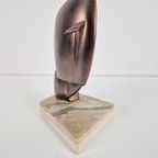 Abstract Keramiek Beeld Op Marmer Voet ‘60 thumbnail 4