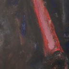 Afrikaans Meisje Kunst Schilderij Op Papier Weyne 66X56Cm thumbnail 11