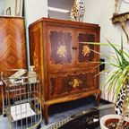 Vintage Marqueterie Kast thumbnail 12