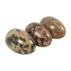 Set Van 3 Grote Eieren Massief Marmer Natuursteen Decoratief thumbnail 3