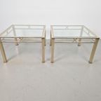 Set 2 Vintage Salontafel Chroom Messing Fratelli Orsenigo 70 thumbnail 4