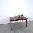 Palissander Fineer Uitschuifbare Eettafel Vintage thumbnail 3