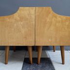 Set Of 2 1960S Nightstands With Glass Top thumbnail 3