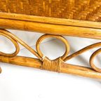 Vintage Rieten Rotan Bamboe Kamerscherm Roomdivider thumbnail 5