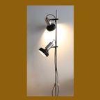 Vintage Vloerlamp Met Twee Zwart Met Chroom Spots, Jaren '60/'70 thumbnail 2
