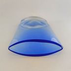 Blue Glass Vase, Krosno Poland, 1980S thumbnail 2