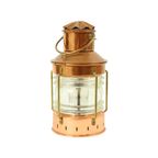 Kleine Scheepslamp Ankerlicht Nautisch Olielamp Rood Koper 23Cm thumbnail 2