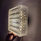 Vintage Guro Jaren '70 Plafondlamp Plafonnière Glas Vierkant thumbnail 17