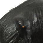 Grote Vintage Lederen Olifant Omersa Stijl Beeld Sculptuur 50cm thumbnail 6