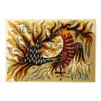 Geborduurd Jaren 70 Schilderij Met Fazant – Royal Pheasant France thumbnail 2