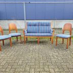Eetkamer Set - Ole Wanscher & Schou Andersen - Bankje Met 3 Stoelen thumbnail 4
