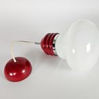 Tronconi - Enrico Tronconi - 'Bulb Lamp' - Opaline - Chroom - Italie - 1970'S thumbnail 8