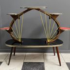 1960s Flower Table In Multi Color Formica thumbnail 11