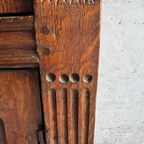 Antique Carved Wood Cabinet thumbnail 3
